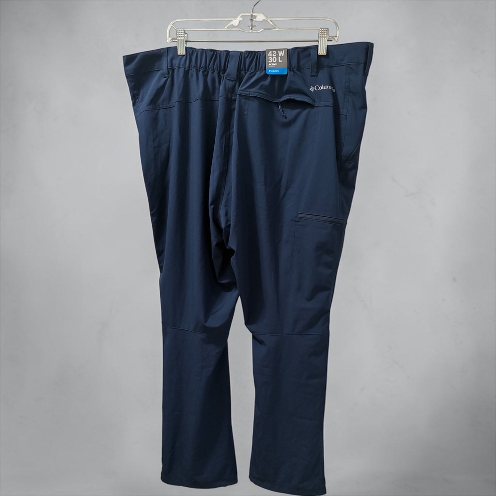 Columbia Fir Ridge Mens 42x30 Navy Blue Hiking Pants Omni-Shield UPF 50 Active - Picture 14 of 16